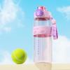 PC 800ml Sports Water Bottle Leak Proof Outdoor Sports Kettle Fashion Colorful Plastic Cup  Unisex