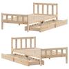 Solid Wood Bed without Mattress 90 x 190 cm Pine