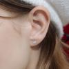 131 Sparkling Mini Heart Earring