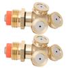 2PCS G1/2 High Pressure Spray Sprinkler 3 Hole Irrigation Nozzle Head with Filter Mesh for Garden