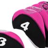 10pcs/pack Golf Club Head Cover Protective Headcover Visible Hole