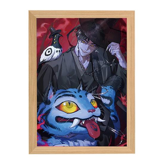 Malerei Lampe Wiederaufladbares LED Licht Leuchtende Wandkunst Licht Lebendige Farbe Kunst Beleuchtung Nachtlicht