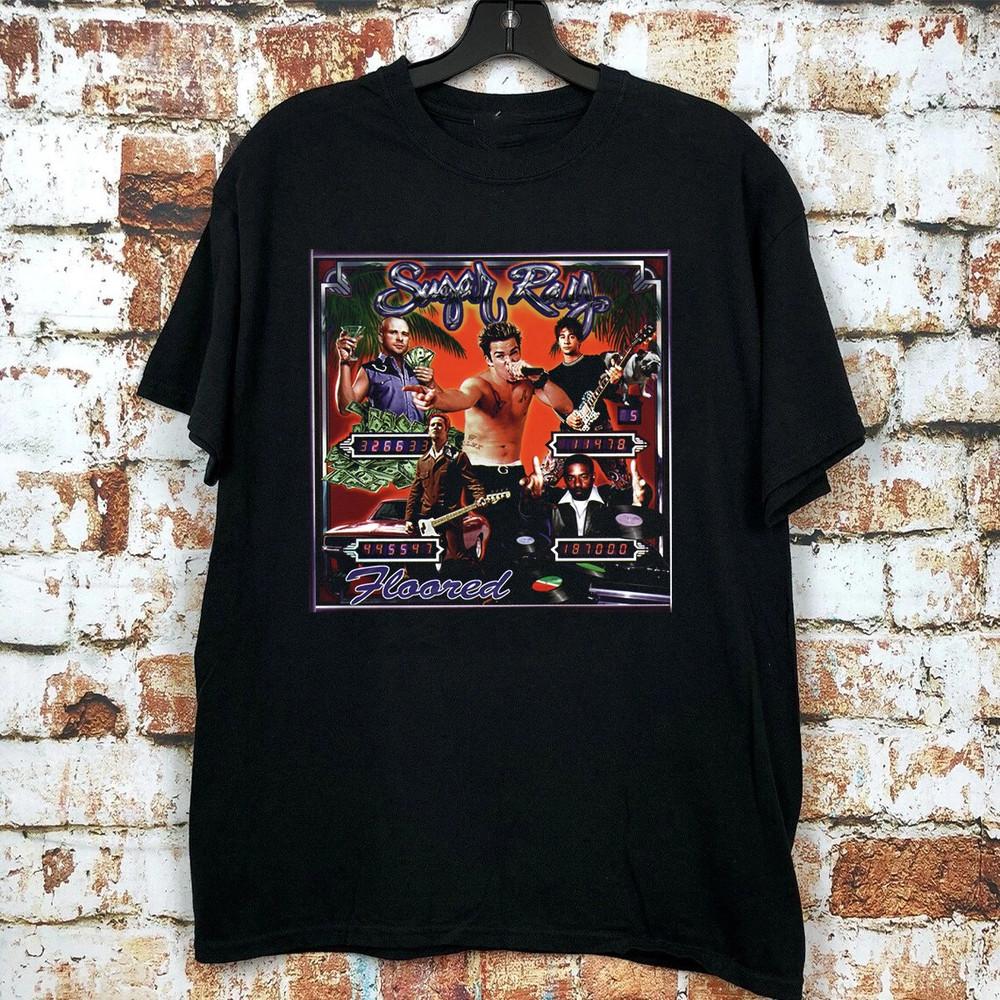 

Sugar Ray Band Floored Album Black Cotton T Shirt Full Size S5XL QT1693 Unisex T-Shirt S