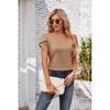 Ladies' Short Sleeved Temperament Casual And Fashionable Design Sense Spring And Summer Top Y2K Sexy Waist Cinching Short Sleeved T-Shirt