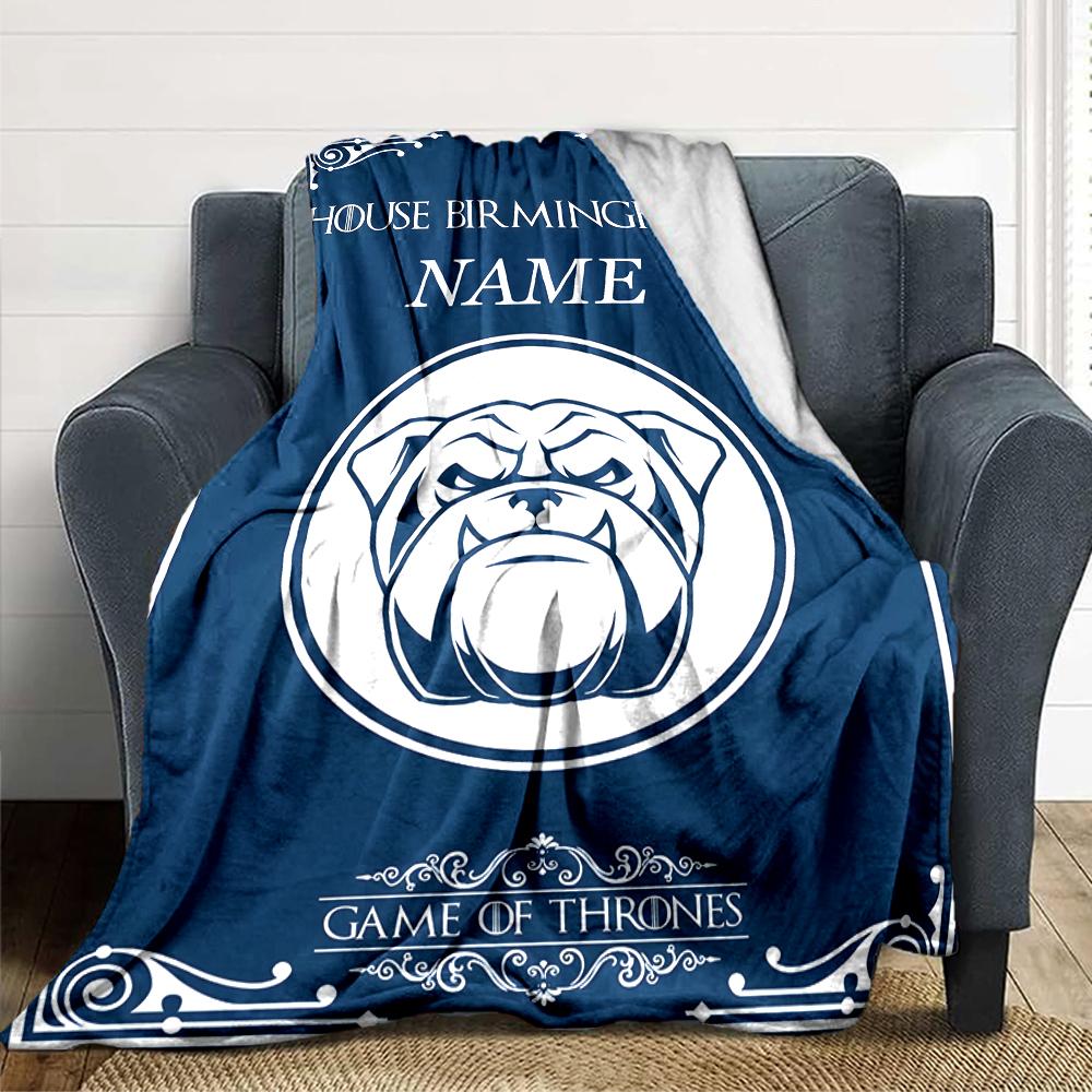 Custom Name Portugal's National Emblem blanket for Couch & Bed, Plush Cozy Fuzzy Blanket Super Soft & Warm Blankets for Fall and Winter. 0908280