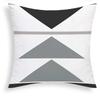 Grey White Geometric Short Plush Pillowcase Sofa Cushion Cover Home Decoration Can Be For You 40X40 45X45 50X50