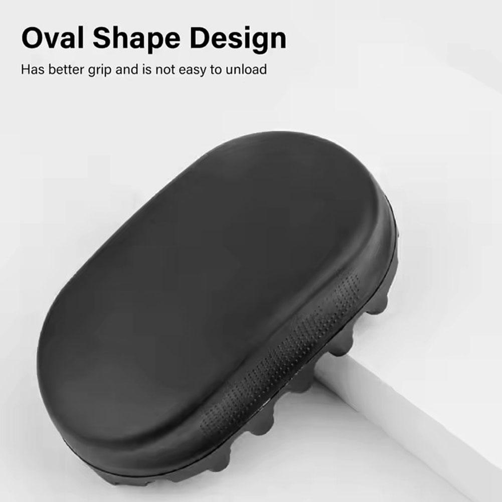 Rubber brush for curling hair