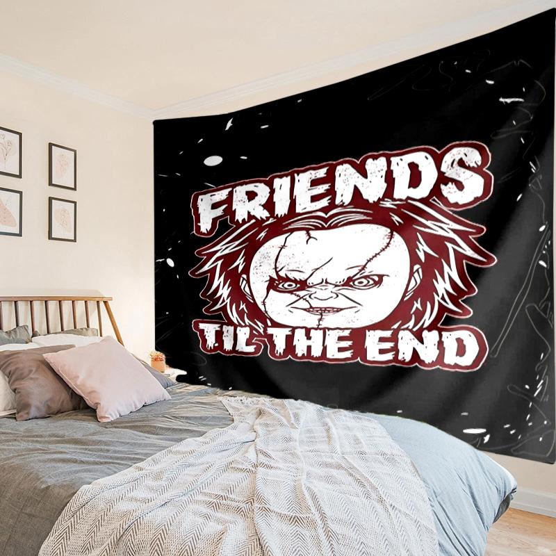 Chucky's Creepy Knife Play Tapestry, Unique Design Tapestry, Wall Decor for Bedroom,Livingroom, Playroom,Heartwarming Fan Holiday Gifts