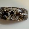 Used CHANEL CC mark rhinestone barrette