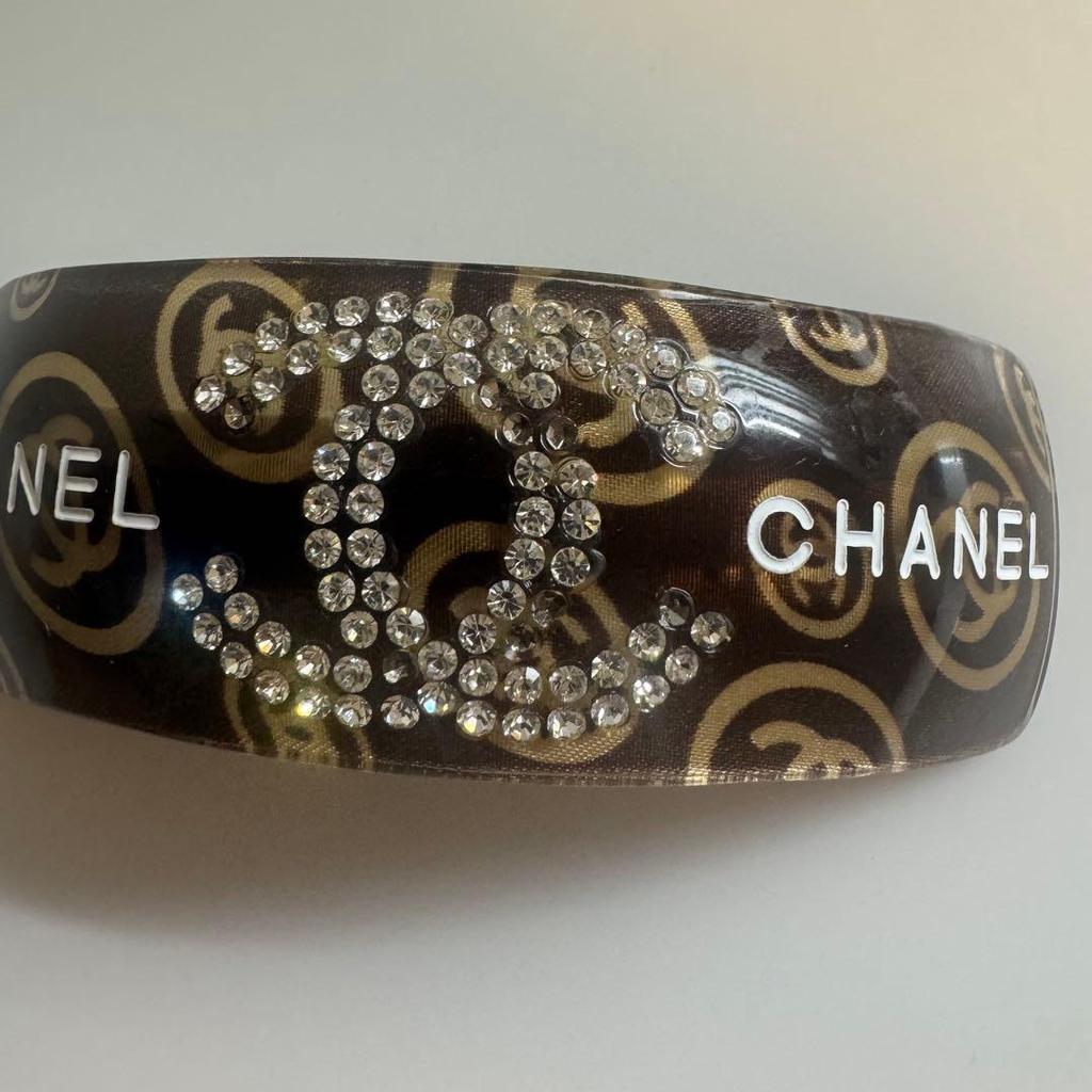 Used CHANEL CC mark rhinestone barrette