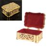 Metal Jewelry Storage Box Vintage Alloy Small Treasure Chest Case Trinket   for Ear s Necklace Bracelet
