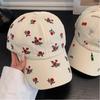 Sweet Style Embroidered Baseball Cap Breathable Baseball Hat Retro Sun Protection Cap  Women