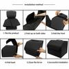 Scatola Portaoggetti in Pelle PU Multiuso Pieghevole Organizzatore per Bagagliaio Auto Organizzatore Bagagliaio Auto Riporre Sistemare Accessori Auto