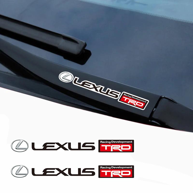 SFSE5 4Pcs Car Logo Decoration Stickers Decal Accessories For Lexus LS LC RZ IS350 ES300 GS350 CT200h GX460 LX570 RX500h NX300 UX260 L