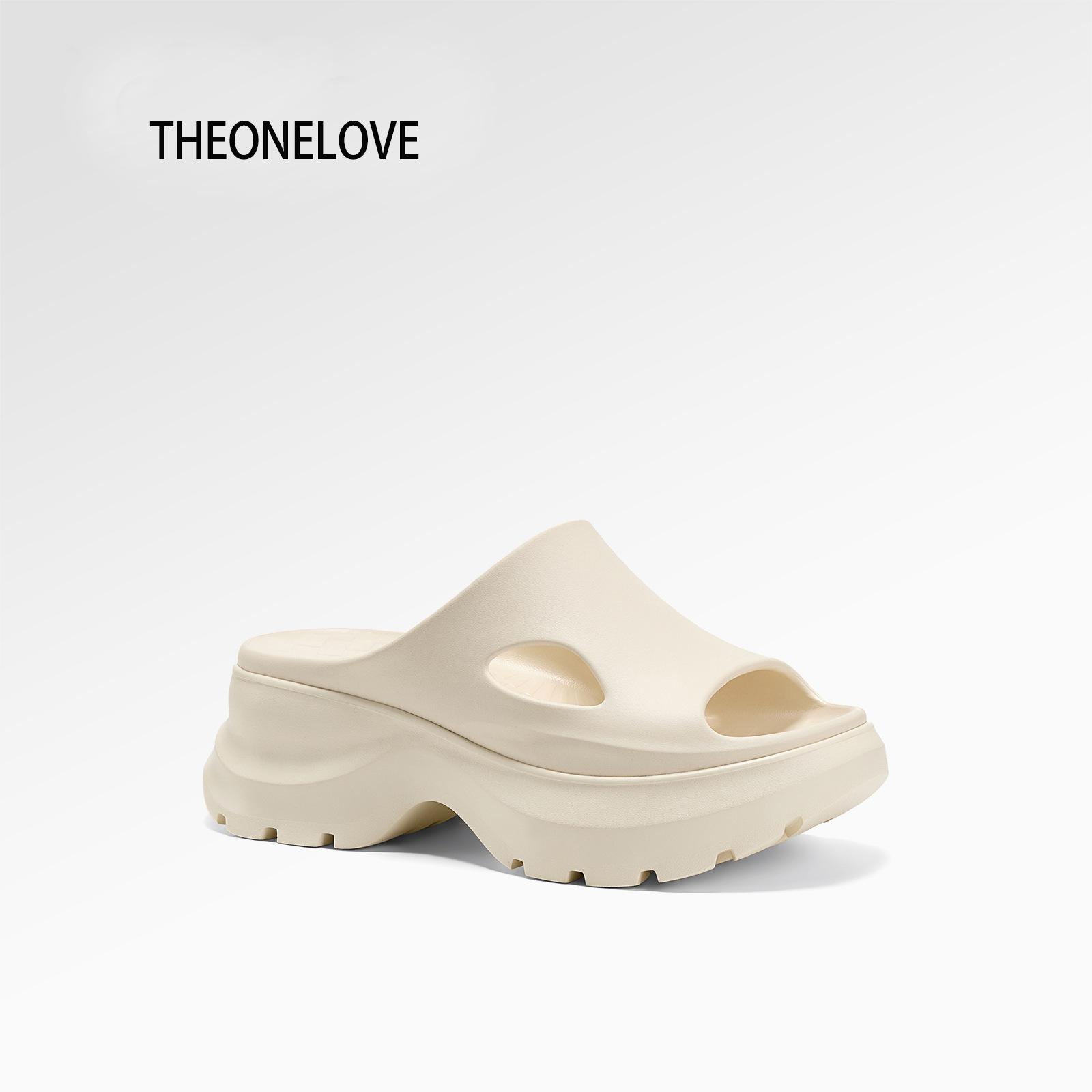 

Open-toed casual one-and-a-half slippers women wear cool slippers spring and summer 2025 platform hole shoes beach shoes women 35
