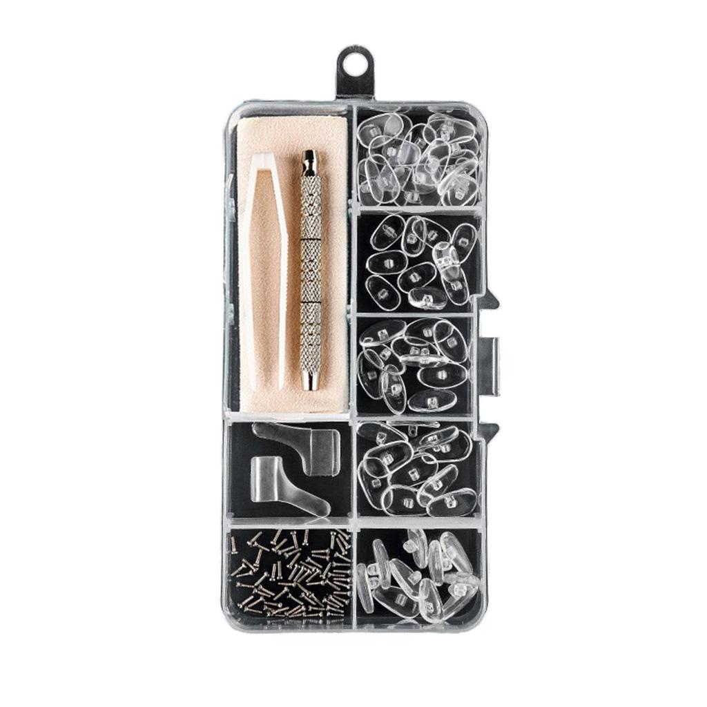 Glasses Nose Pad Set Non-Slip Different Sizes Eyeglass Nose Pads Replacement Maintenance Kit For Most Glasses Repair Accessories