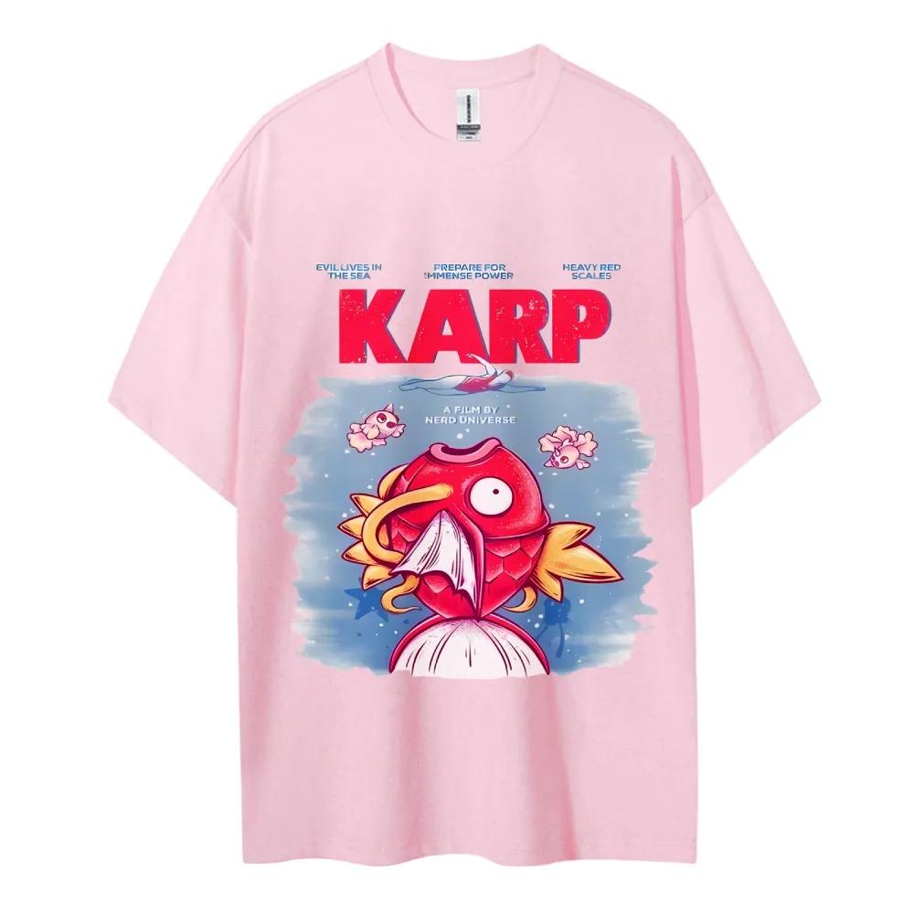 Pokemon Tshirt Mens Pure Cotton Casual  Round Neck Tshirt Short Sleeve Fashion Clothing Summer Sports Casual Short Sleeve Top