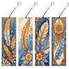 4Pcs DIY Irregular Shaped Diamonds Diamond Art Bookmark for DIY Making Beginners Adult Art Craft Supplies Handmade Birthday Gift