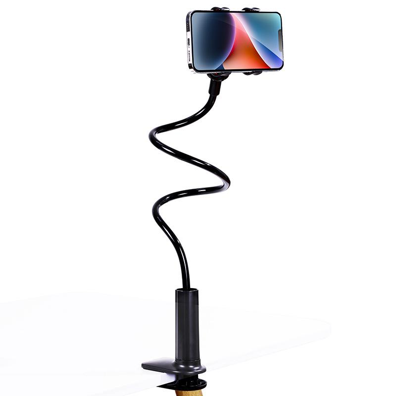Flexible Lazy Phone Holder with Gooseneck Base for Bed Desk Mobile Phone & Tablet