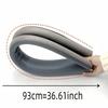 1Pc rubber and fabric door bottom plug - soundproof sealing strip, suitable for bedroom door bottom sealing