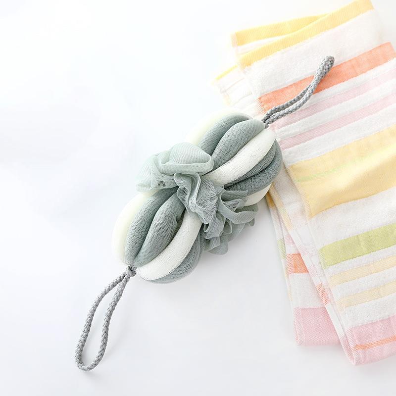 Bath Flower Strips Stretchable Bath Ball Long Strips Soft Bath Artifact Bathing and Scrubbing Adult Durable Stretchable Bath Ball