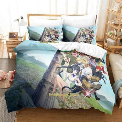 Is It Wrong To Try To Pick Up Girls In A Dungeon Bedding Set Single Twin Full Queen King Size Bed Set Bedroom Duvetcover Sets