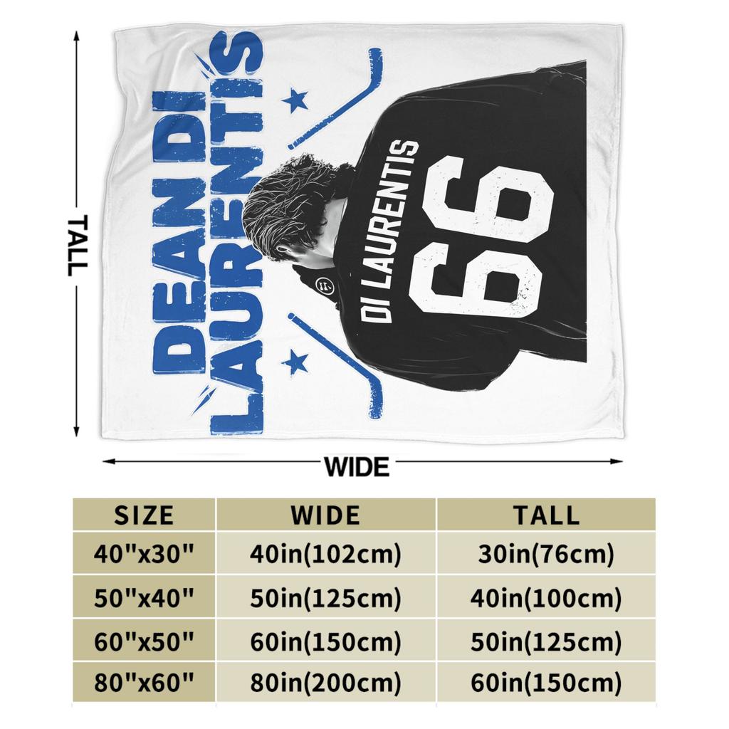 Off-Campus Dean Di Laurentis Hockey Blankets Quality Soft Cozy Throw Blanket Winter Plane Travel Chair Sofa Bed Bedspread