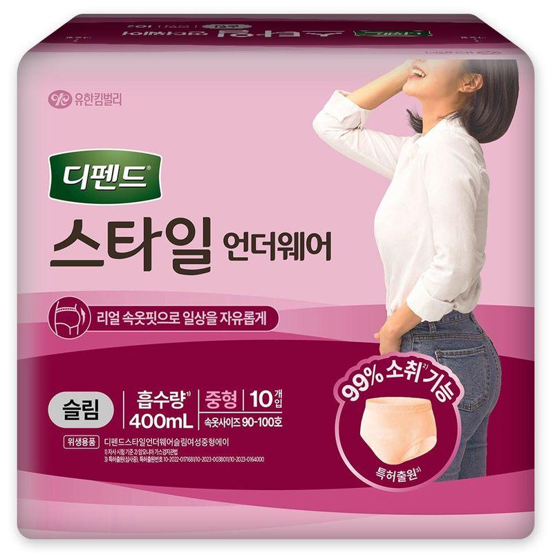Depend Style Underwear Light Fit Med Woman 10 X 4P