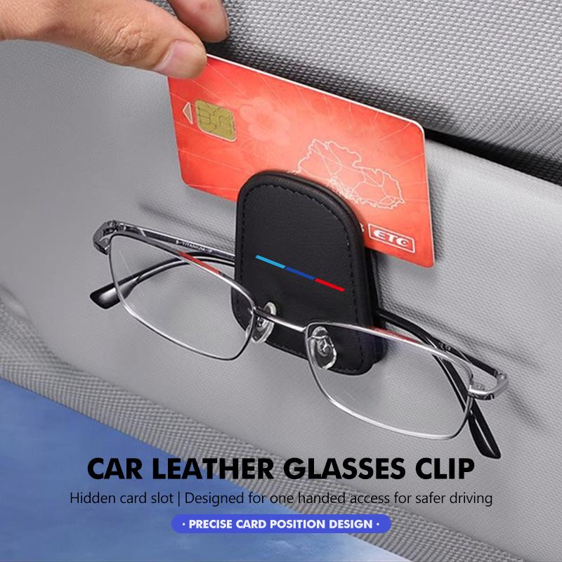 Drswk4 Car Sunglasses Holder Magnetic Portable Ticket Card Clip Auto Accessories For BMW X1 X3 X4 X5 X7 G20 G38 F20 F39 F48 E46 E60 E36