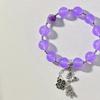Tassel Design Violet Emerald Quartz Rock Foundation Commuter Bracelet Bracelet