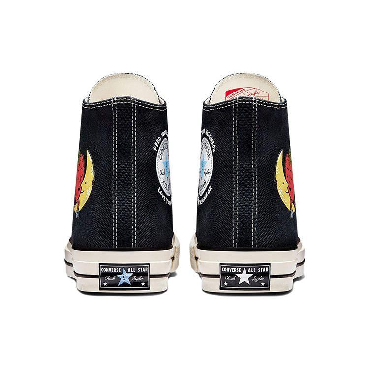 Sky High Farm Workwear x Converse Chuck 70 High Strawberry Moon Unisex-Sneaker Schwarz Multi Egret A03145C