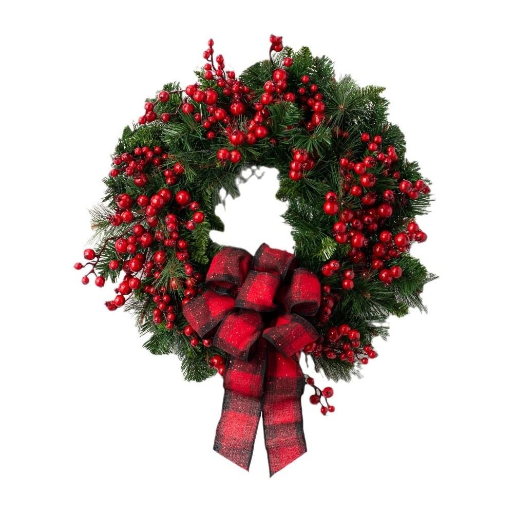 30cm Size Christmas Wreath Holly Berry Decor 40cm Size