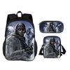Call of Duty Backpack, Pencil Case, Shoulder Bag, 3-piece Set, Cartoon Print, New Trend, Best Campus Companion for Students