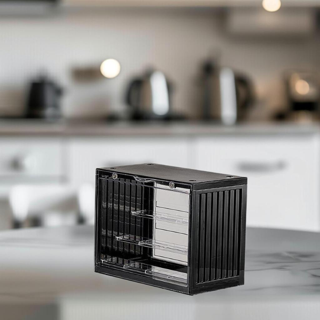 Miniature Display Case Collectibles Display Box Stackable Multipurpose Action Figure Display Case for Office Living Room Home