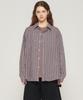 CARGOBROS FOR WOMAN Seersucker Oversized Check Shirt (Pink)