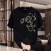 American Trendy Brand Short-Sleeved Pure Cotton Men'S Printed T-Shirt Trendy Men'S And Women'S Versatile Round Neck T-Shirt Men'S