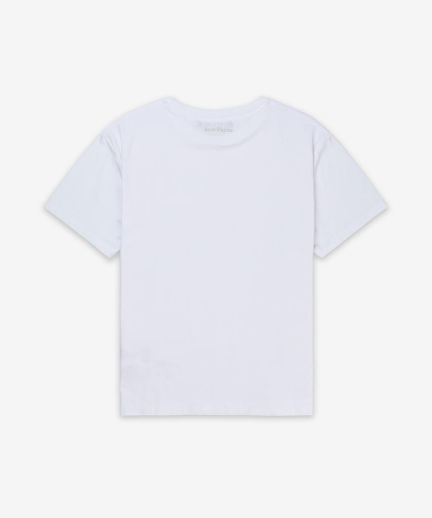 Akeuneseutyudio Face Logo Short Sleeve T-Shirt - Optic White / Cl0309183