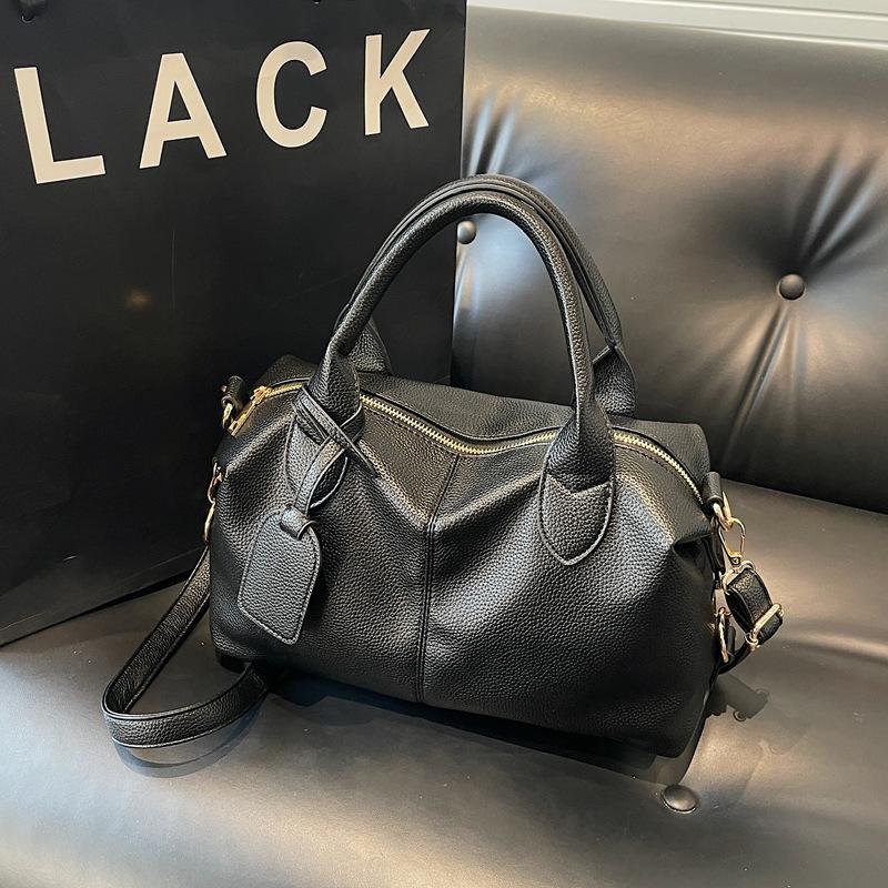 Casual simple handbag women's bag new retro solid color messenger bag large capacity pillow bag