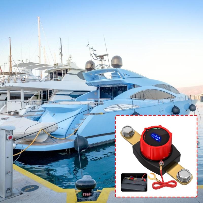 Waterproof Digital Battery Cutoff Switches with Easy Installation for Preventing Battery Drain in Cars & Boats