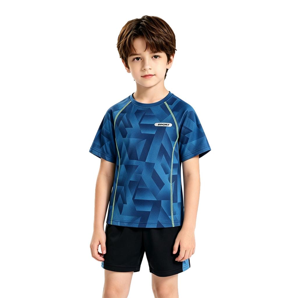 Boys' Quick Dry Activewear Set - 2 Piece Athletic Outfit for Sports and Outdoor Activities