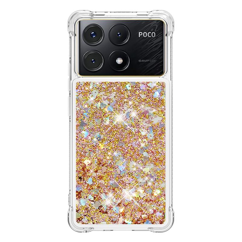 X6 Pro Case On For Fundas Xiaomi Poco X6 Pro Cover Glitter Dynamic Liquid Case For Xiomi Xiaomi PocoX6 X 6 Pro Phone Cases Etui