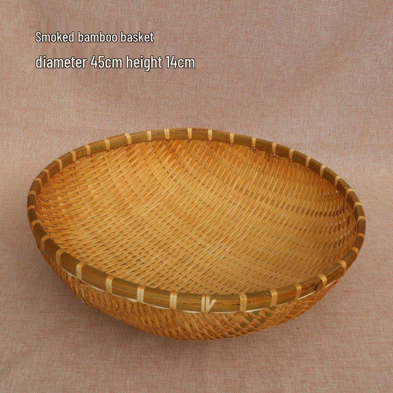 Bamboo Woven Multifunctional Basket: Rice Washer, Fruit Drainer, Vegetable Basket, Steamed Bun & Storage Solution