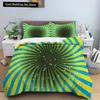 Abstract Psychedelic Bedding Set Mystic Duvet Cover Set Pillowcase Quilt Cover EU Double King Size Youth Polyester Quilt Cover