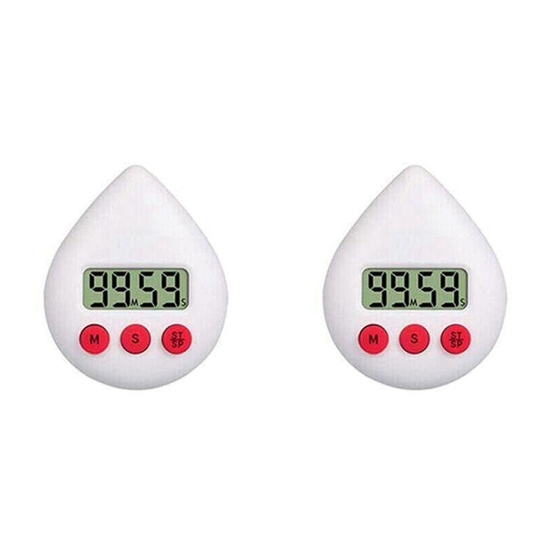 

ABJI-2X Digital Clock Timer Temperature Humidity Visual Countdown Timer Wall Clock White белый