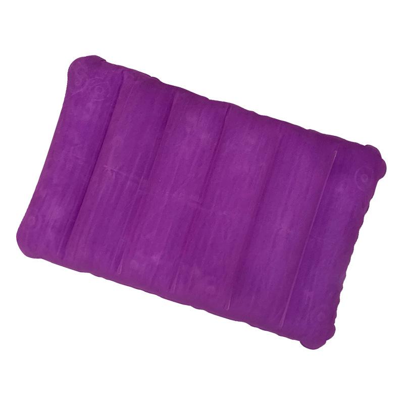 Portable Outdoor Flocking Backrest Pillow - Multifunctional, Inflatable for Travel or Office Naps