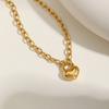 High Quality Heart-shaped Lock Necklace for Women,Luxurious Stainless Steel Link Chain Necklaces,Fashion Mother's Day Gift