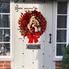3D Christmas Hanging Sign Holy Jesus Print Berry Clusters Wreath Front Door Sign For Front Door Window Wall