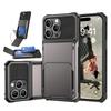 Wallet Credit Flip Card Slot Phone Case For iPhone 17 16 15 14 13 Pro Max Mini X XR XS 7 8 Plus Armor TPU Shockproof Back Cover