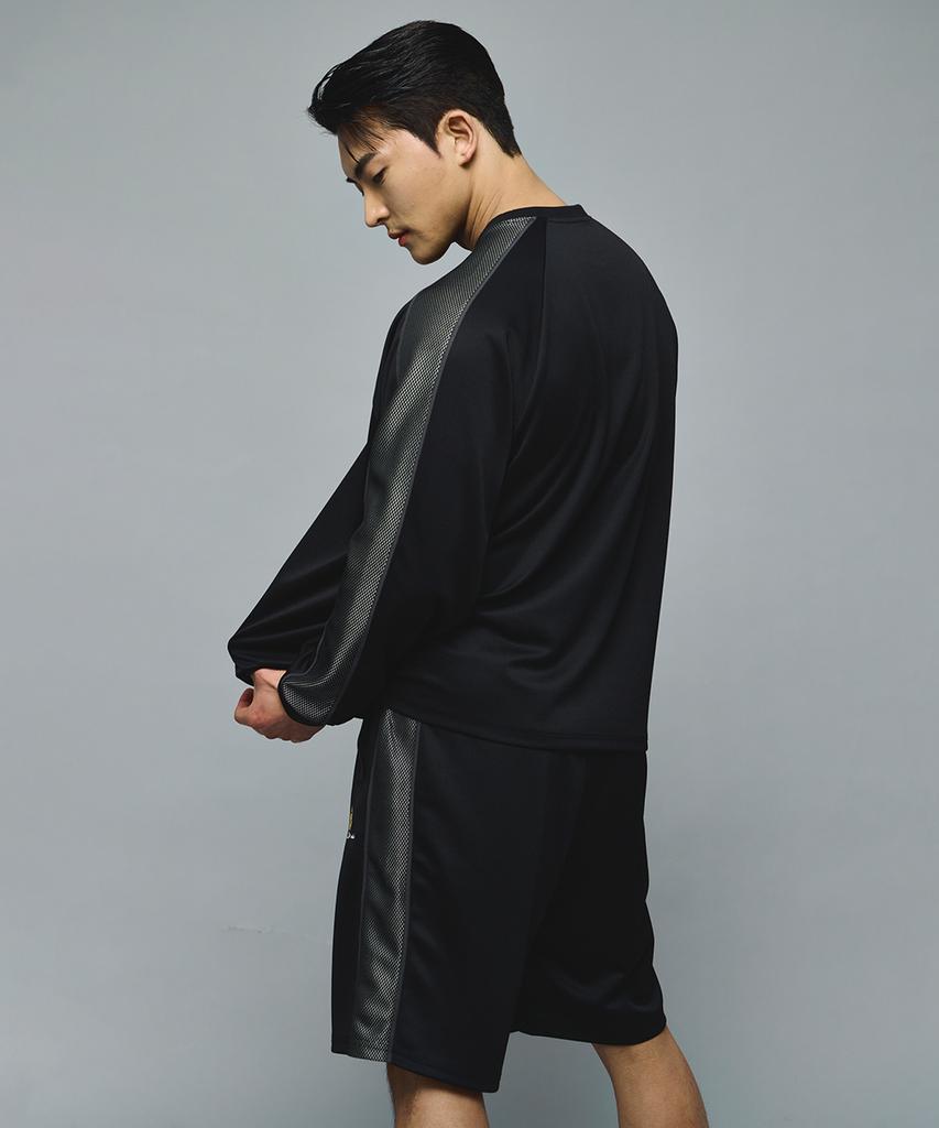 Mihag Ivy League Mesh Jersey Half Pants (Black)