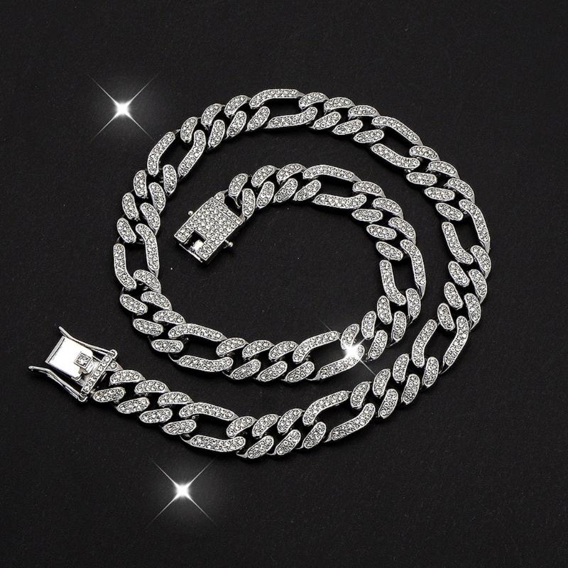 Elegant Necklace Sparkling Full Rhinestones Bracelet Alloy Texture Suitable for Evening Parties and Everyday Charm